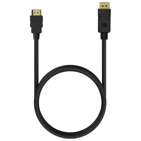 AISENS A125-0551 adaptador de cable de vídeo 1,5 m DisplayPort HDMI tipo A (Estándar) Negro