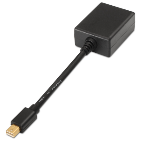 AISENS A125-0135 adaptador de cable de vídeo 0,15 m Mini DisplayPort VGA Negro