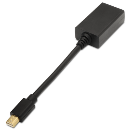 AISENS A125-0137 adaptador de cable de vídeo 0,15 m Mini DisplayPort HDMI Negro