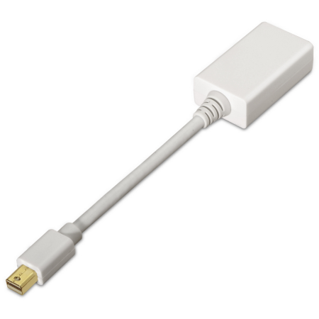 AISENS A125-0138 adaptador de cable de vídeo 0,15 m Mini DisplayPort HDMI Blanco