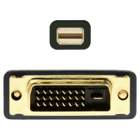 AISENS A125-0363 adaptador de cable de vídeo 2 m Mini DisplayPort DVI Negro