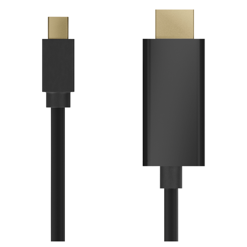 AISENS A125-0458 adaptador de cable de vídeo 3 m Mini DisplayPort HDMI Negro