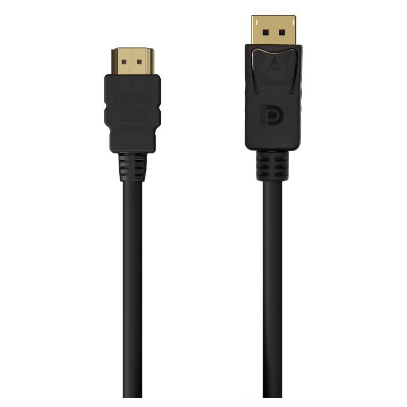 AISENS Cable Conversor DISPLAYPORT a HDMI, DP/M-HDMI/M, Negro, 0.5M