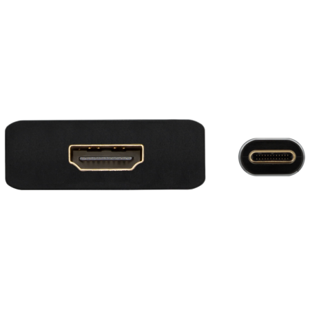 AISENS Conversor Aluminio USB-C A HDMI 4K@30Hz, USB-C/M-HDMI/H, Gris, 15cm
