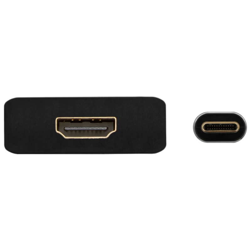 AISENS Conversor Aluminio USB-C A HDMI 4K@30Hz, USB-C/M-HDMI/H, Gris, 15cm