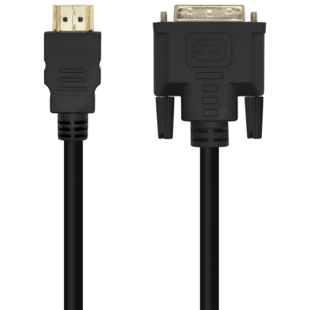 AISENS Cable DVI A HDMI, DVI 18+1/M-HDMI A/M, Negro, 3.0m