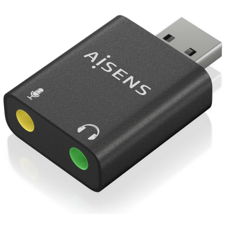 AISENS A106-0768 cambiador de género para cable 2x 3.5 mm