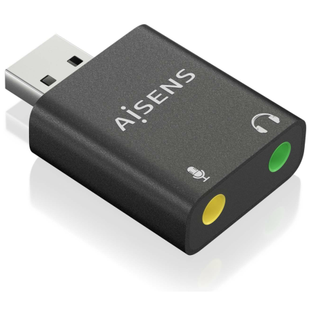 AISENS A106-0768 cambiador de género para cable 2x 3.5 mm