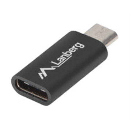 Lanberg AD-UC-UM-01 cambiador de género para cable Micro-USB 2.0 Type B USB 2.0 Type C Negro