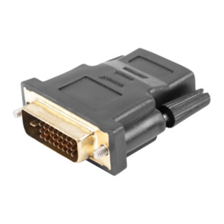 Lanberg AD-0010-BK cambiador de género para cable HDMI DVI-D Negro