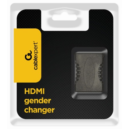 Gembird A-HDMI-FF cambiador de género para cable Negro