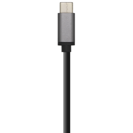 AISENS Hub USB 3.1 USB-C, USB-C/M - 4 x Tipo A/H, Gris, 15 cm