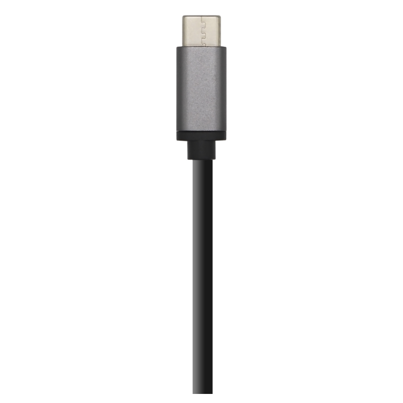AISENS Hub USB 3.1 USB-C, USB-C/M - 4 x Tipo A/H, Gris, 15 cm