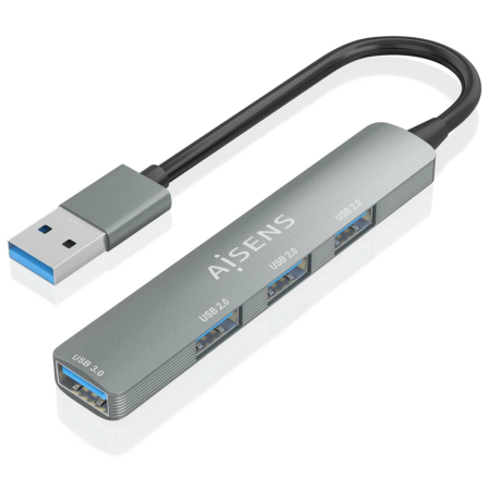 AISENS A106-0859 hub de interfaz USB 3.2 Gen 1 (3.1 Gen 1) Type-A 5000 Mbit/s