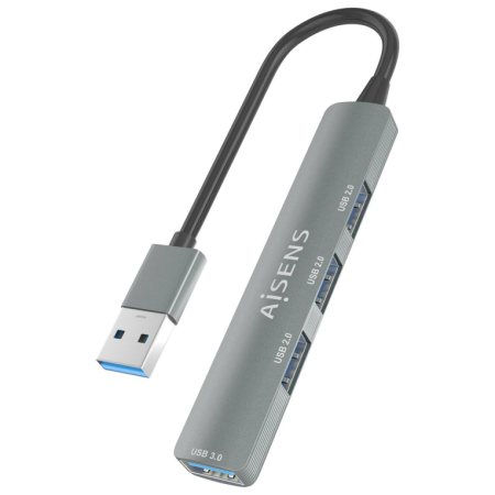 AISENS A106-0859 hub de interfaz USB 3.2 Gen 1 (3.1 Gen 1) Type-A 5000 Mbit/s
