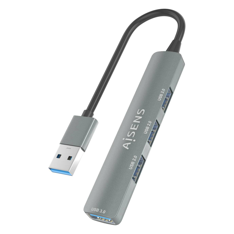 AISENS A106-0859 hub de interfaz USB 3.2 Gen 1 (3.1 Gen 1) Type-A 5000 Mbit/s