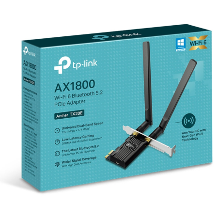 TP-Link Archer TX20E Interno WLAN / Bluetooth 1800 Mbit/s