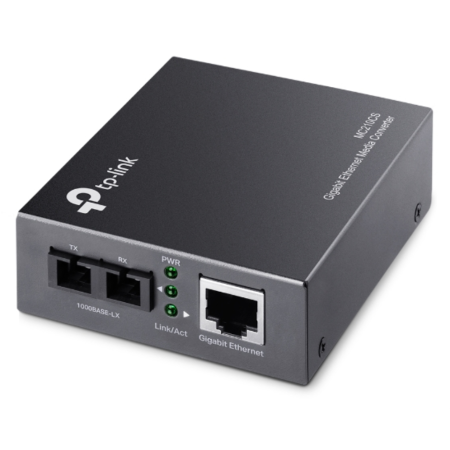 TP-Link MC210CS convertidor de medio 1000 Mbit/s 1310 nm Monomodo Negro