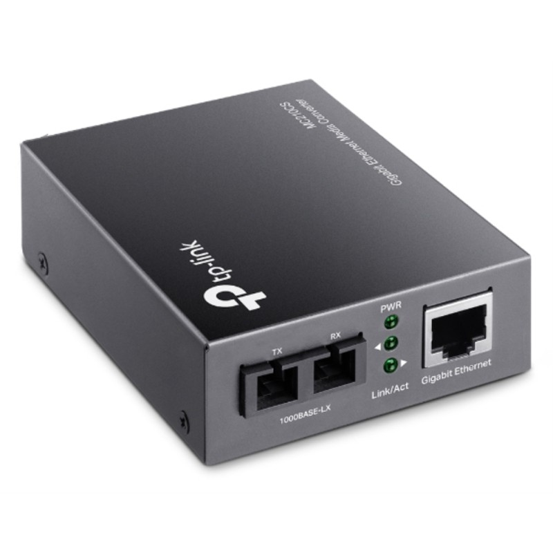 TP-Link MC210CS convertidor de medio 1000 Mbit/s 1310 nm Monomodo Negro