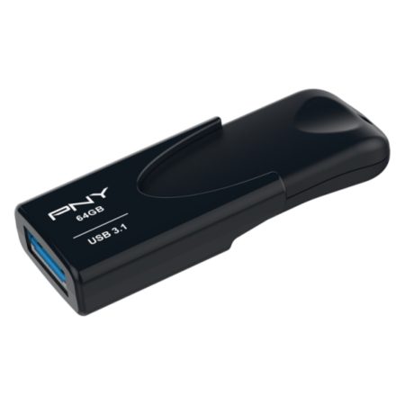 PNY Attaché 4 unidad flash USB 64 GB USB tipo A 3.2 Gen 1 (3.1 Gen 1) Negro