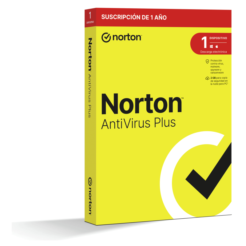 Norton AntiVirus Plus Seguridad de antivirus Base Español 1 licencia(s) 1 año(s)