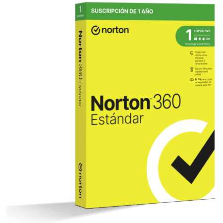Norton 360 Standard Seguridad de antivirus Base Español 1 licencia(s) 1 año(s)