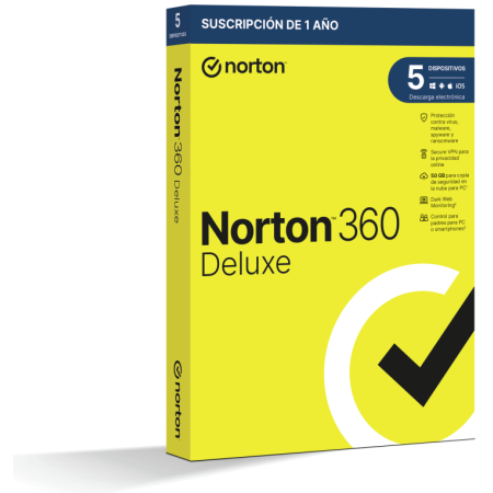 Norton 360 Deluxe Seguridad de antivirus Base Español 1 licencia(s) 1 año(s)