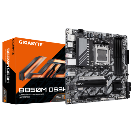 GIGABYTE B850M DS3H placa base AMD B850 Zócalo AM5 micro ATX