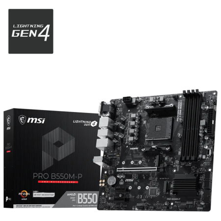MSI PRO B550M-P placa base AMD B550 Zócalo AM4 ATX