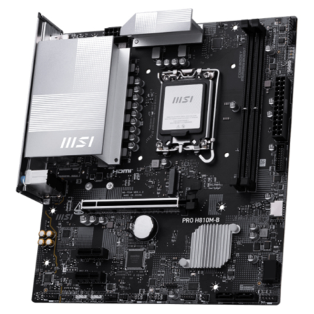 MSI PRO H810M-B placa base Intel H810 LGA 1851 (Socket V1) micro ATX