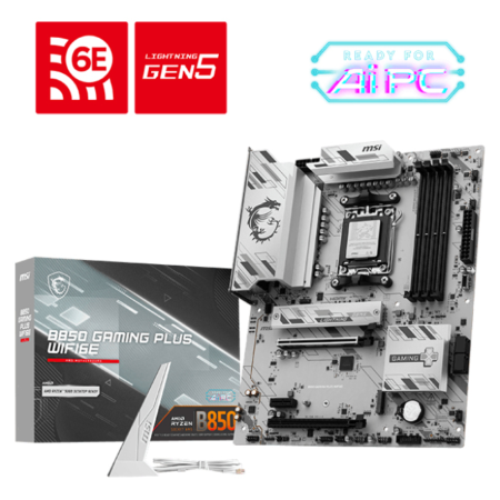 MSI B850 GAMING PLUS WIFI6E placa base AMD B850 Zócalo AM5 ATX