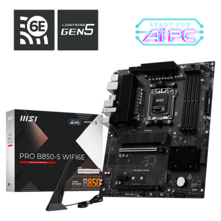 MSI PRO B850-S WIFI6E placa base AMD B850 Zócalo AM5 ATX