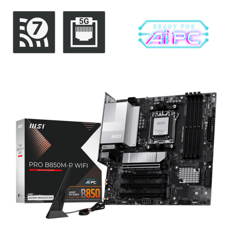 MSI 911-7E71-001 placa base AMD B850 Zócalo AM5 micro ATX