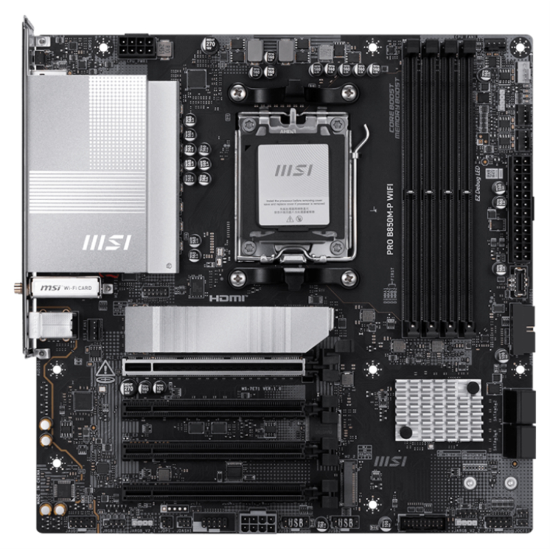 MSI 911-7E71-001 placa base AMD B850 Zócalo AM5 micro ATX