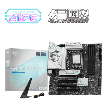 MSI B860M GAMING PLUS WIFI placa base Intel B860 LGA 1851 (Socket V1) micro ATX