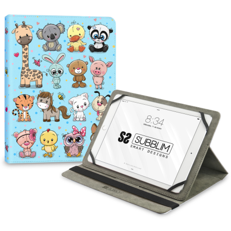 SUBBLIM Funda Tablet Universal TRENDY CASE ANIMALS 11″