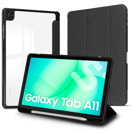 SUBBLIM Funda Tablet Shock Case Samsung Tab A11 Negro 8,7″ SmartCover magnético SlotPen