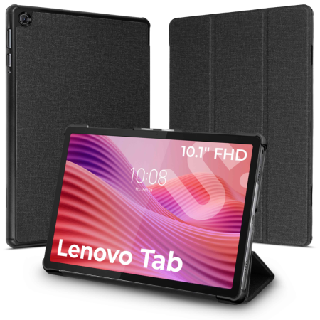 SUBBLIM Funda Tablet Shock Case Compatible con Lenovo Tab 2025 Negro 10,1″ SmartCover