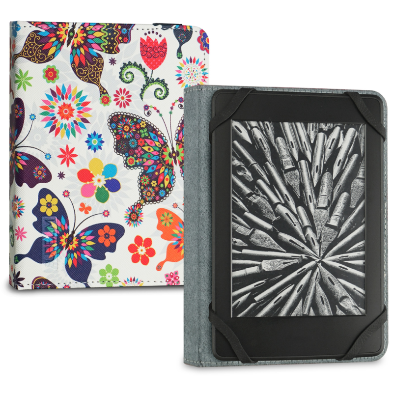 SUBBLIM Funda Libro Electrónico Clever Ebook Case 6″ Mariposas