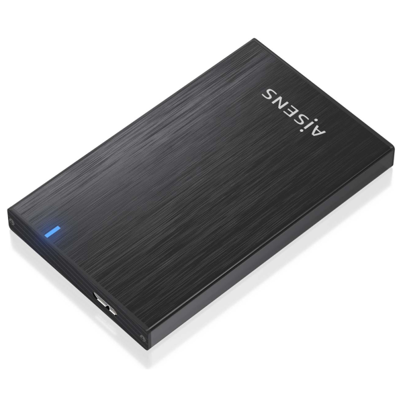AISENS ASE-2527B caja para disco duro externo Carcasa de disco duro/SSD 2.5″