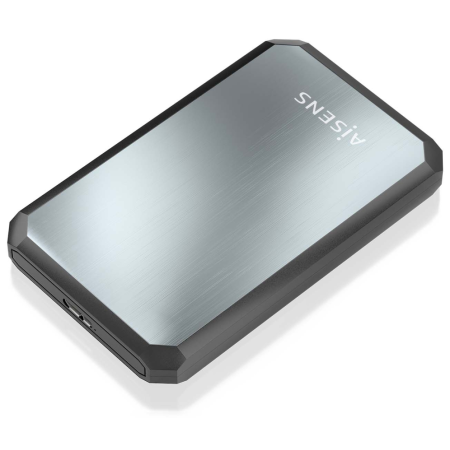 AISENS ASE-2529B caja para disco duro externo Carcasa de disco duro/SSD Negro, Gris 2.5″