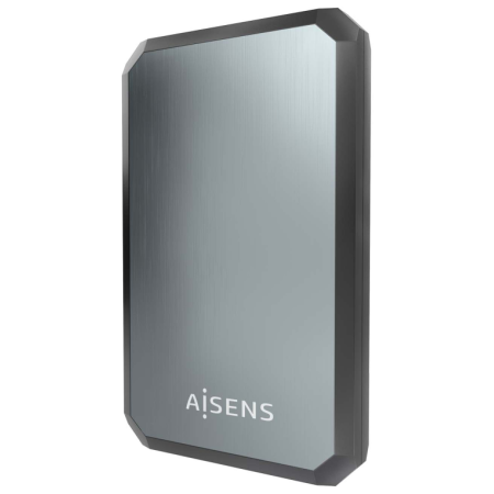 AISENS ASE-2529B caja para disco duro externo Carcasa de disco duro/SSD Negro, Gris 2.5″