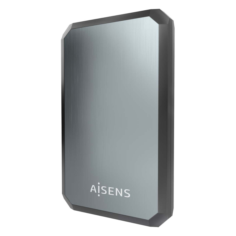 AISENS ASE-2529B caja para disco duro externo Carcasa de disco duro/SSD Negro, Gris 2.5″