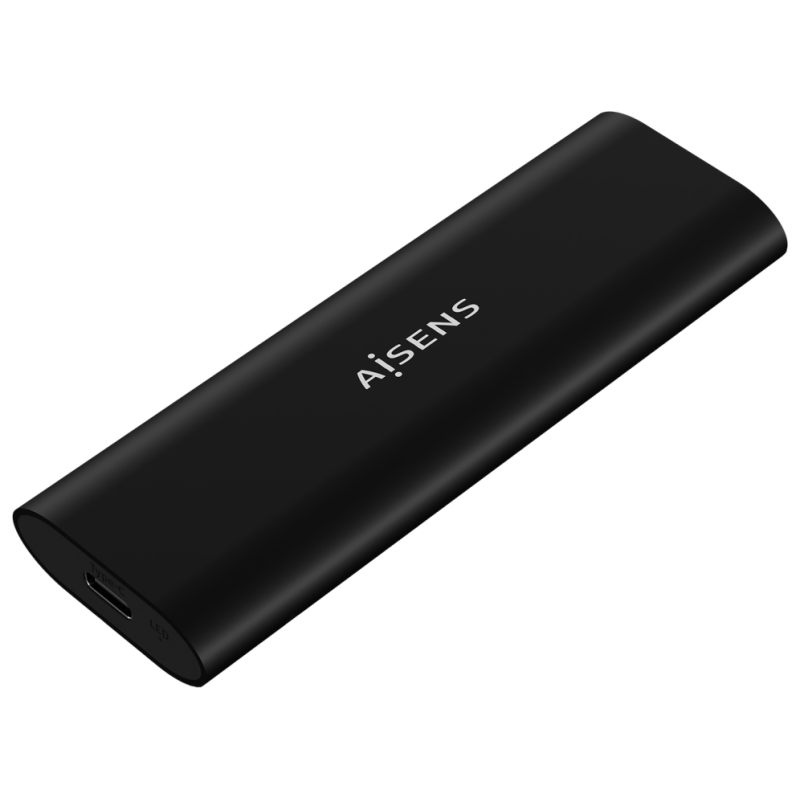 AISENS Caja Externa M.2 (NGFF) ASM2-014B SATA/NVMe A USB3.1 Gen2, Negro
