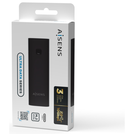 AISENS Caja Externa M.2 (NGFF) ASM2-020B NVMe a USB3.2 GEN2, Negra