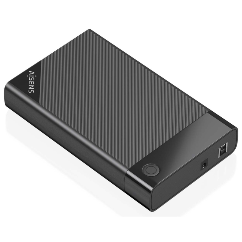 AISENS ASE-3529B caja para disco duro externo Caja de disco duro (HDD) Negro 3.5″