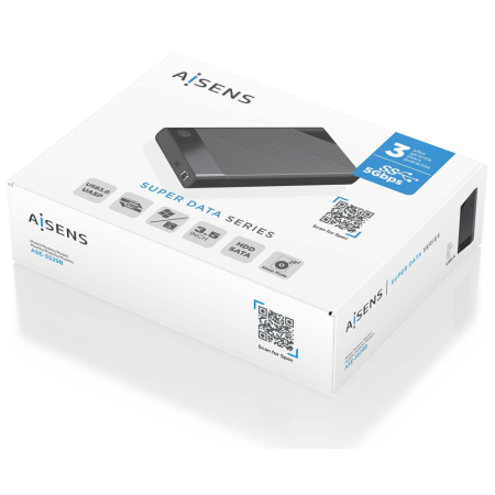AISENS ASE-3529B caja para disco duro externo Caja de disco duro (HDD) Negro 3.5″
