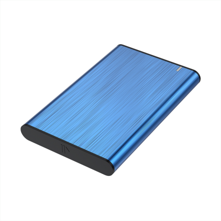 AISENS Caja Externa 2,5″ ASE-2525BLU 9.5mm SATA a USB 3.0/USB3.1 Gen1, Azul