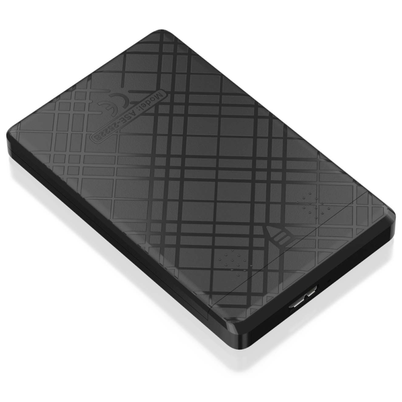 AISENS ASE-2522B caja para disco duro externo Carcasa de disco duro/SSD Negro 2.5″