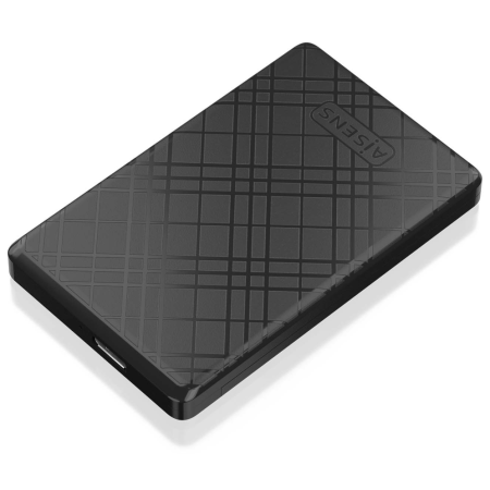 AISENS ASE-2522B caja para disco duro externo Carcasa de disco duro/SSD Negro 2.5″